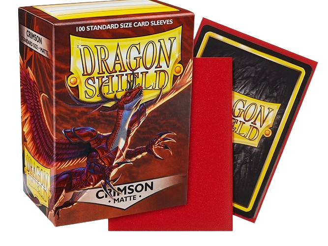 Dragon Shield - Crimson Matte Sleeves Display (10x 100ct Boxes)