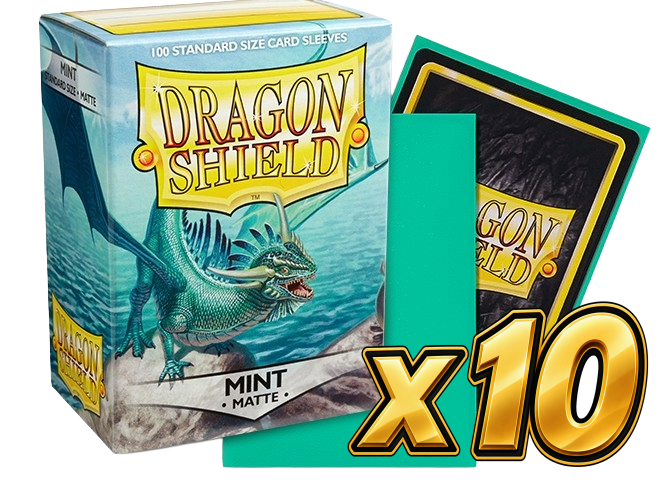 Dragon Shield - Mint Matte Sleeves Display (10x 100ct Boxes)