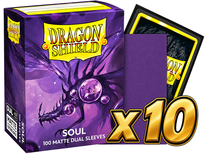 Dragon Shield - Soul Dual Matte Sleeves Display (10x 100ct Boxes)