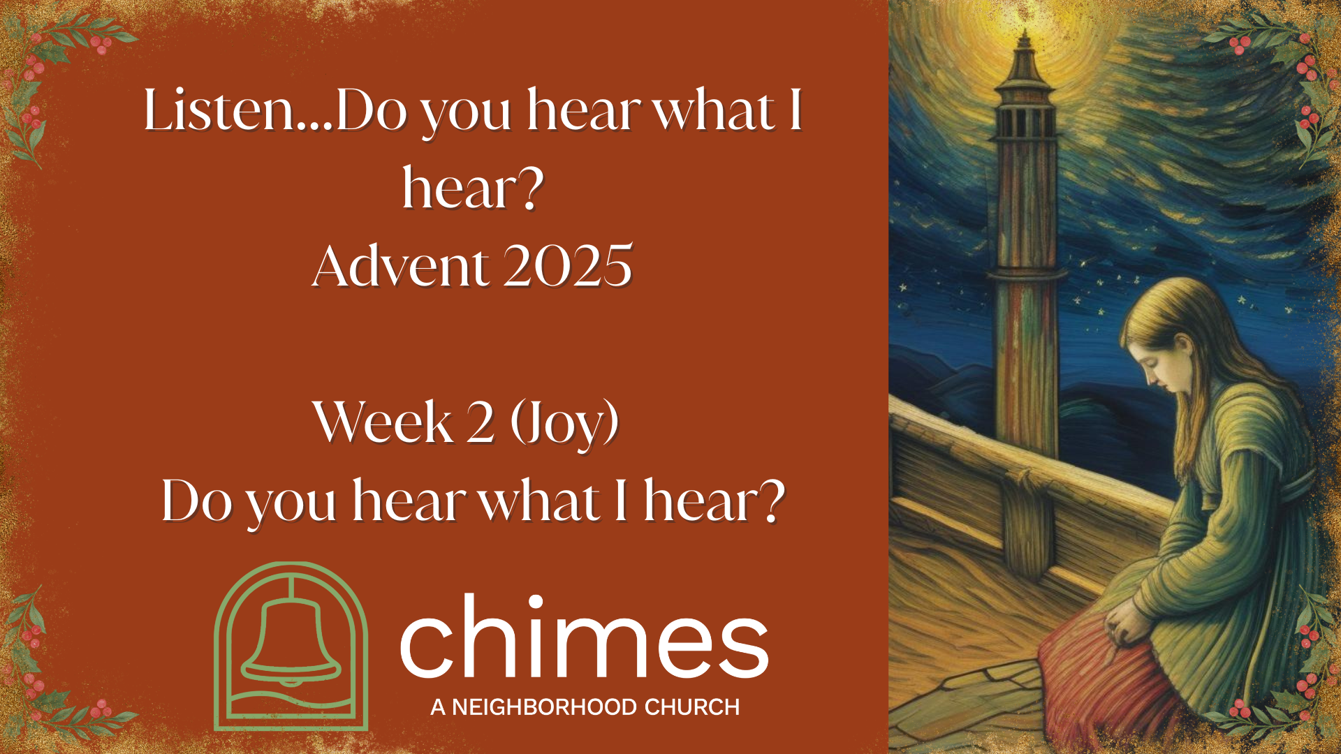 Do you hear what I hear? Week 2 (Joy) 