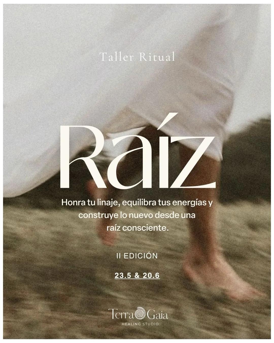 Antes de que la primavera se cierre, vuelve la segunda edici&oacute;n del Taller Ritual Ra&iacute;z 🤍

Un taller ritual compuesto de dos encuentros donde nos adentramos en lo profundo: honrar el linaje del que venimos, mirar con consciencia nuestra 
