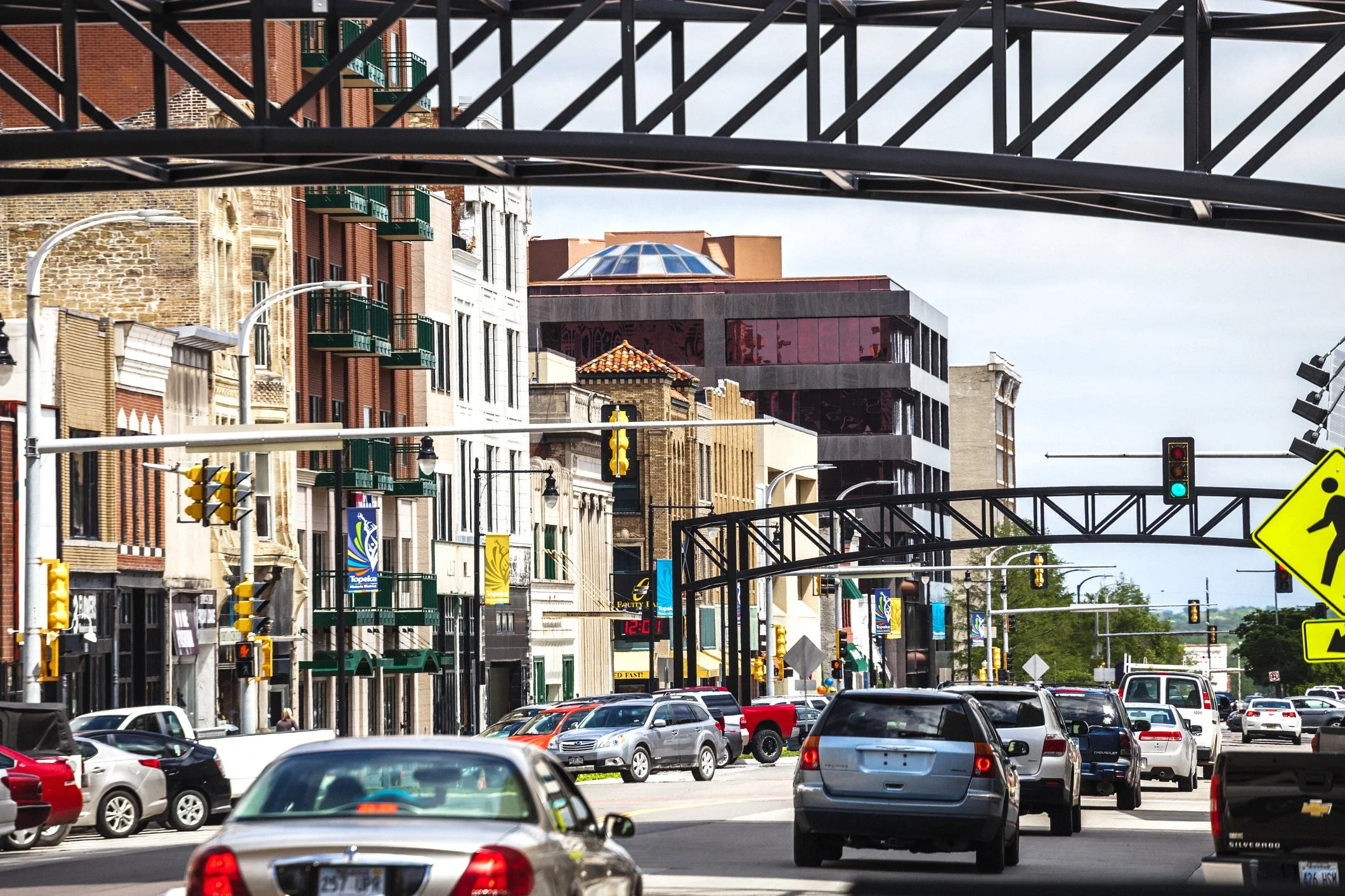 Historic downtown Topeka, Kansas export hub