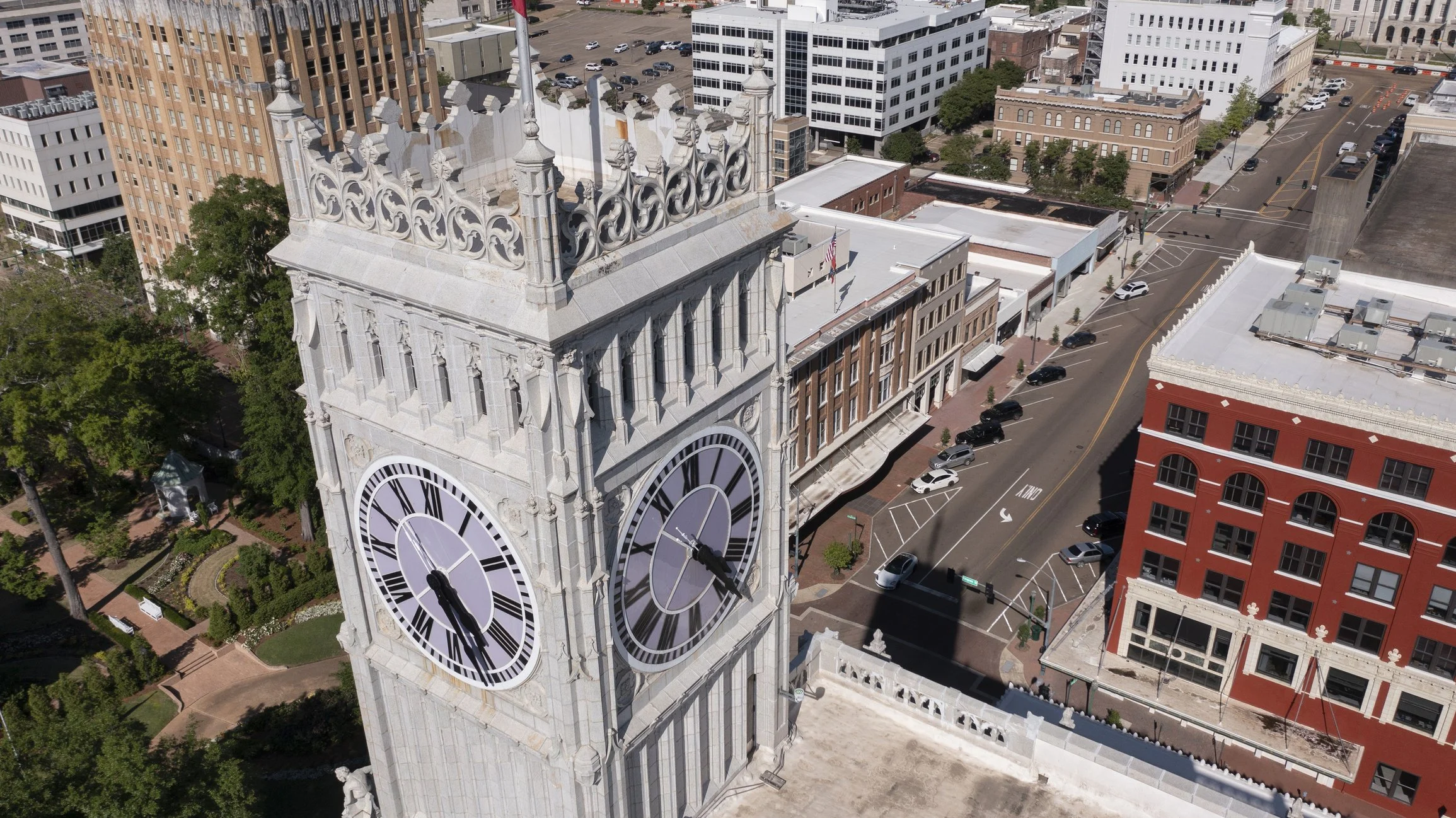 Skyline of Jackson, Mississippi export hub