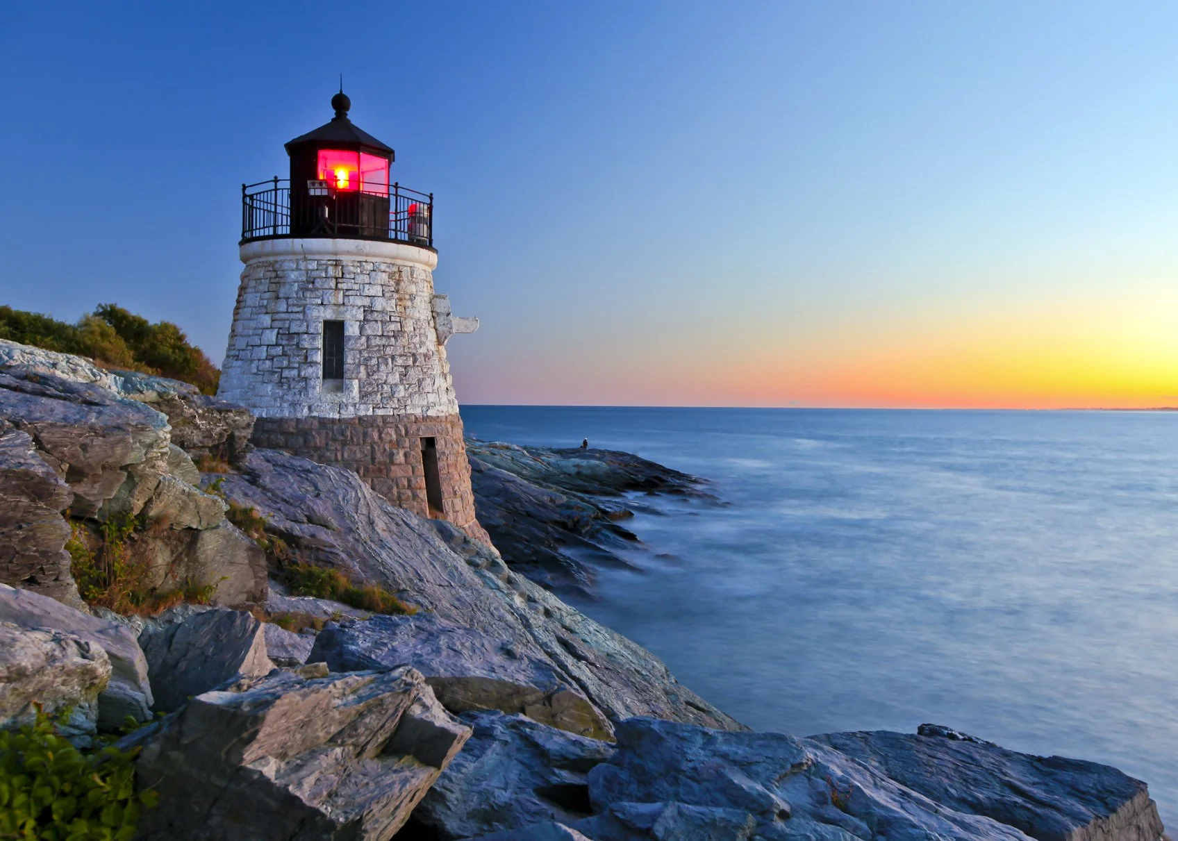 Castle Hill Lighthouse in Newport, Rhode Island