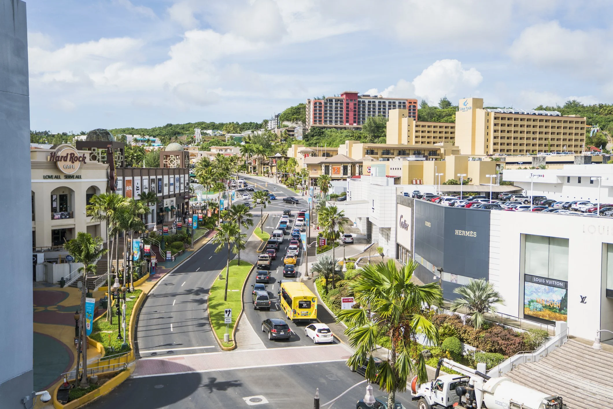 Street view of Tumon, Tamuning, Guam