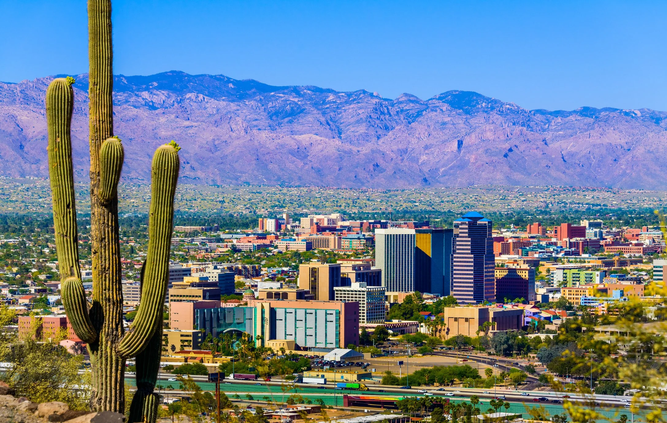 Panoramic view of Tucson, Arizona