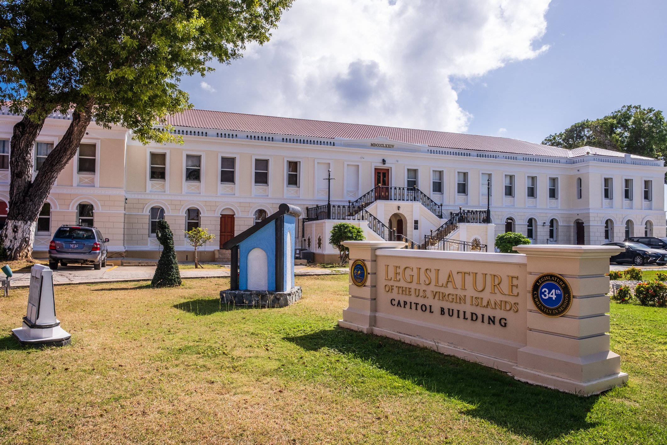 U.S. Virgin Islands Territorial Capitol building, Charlotte Amalie, St. Thomas  