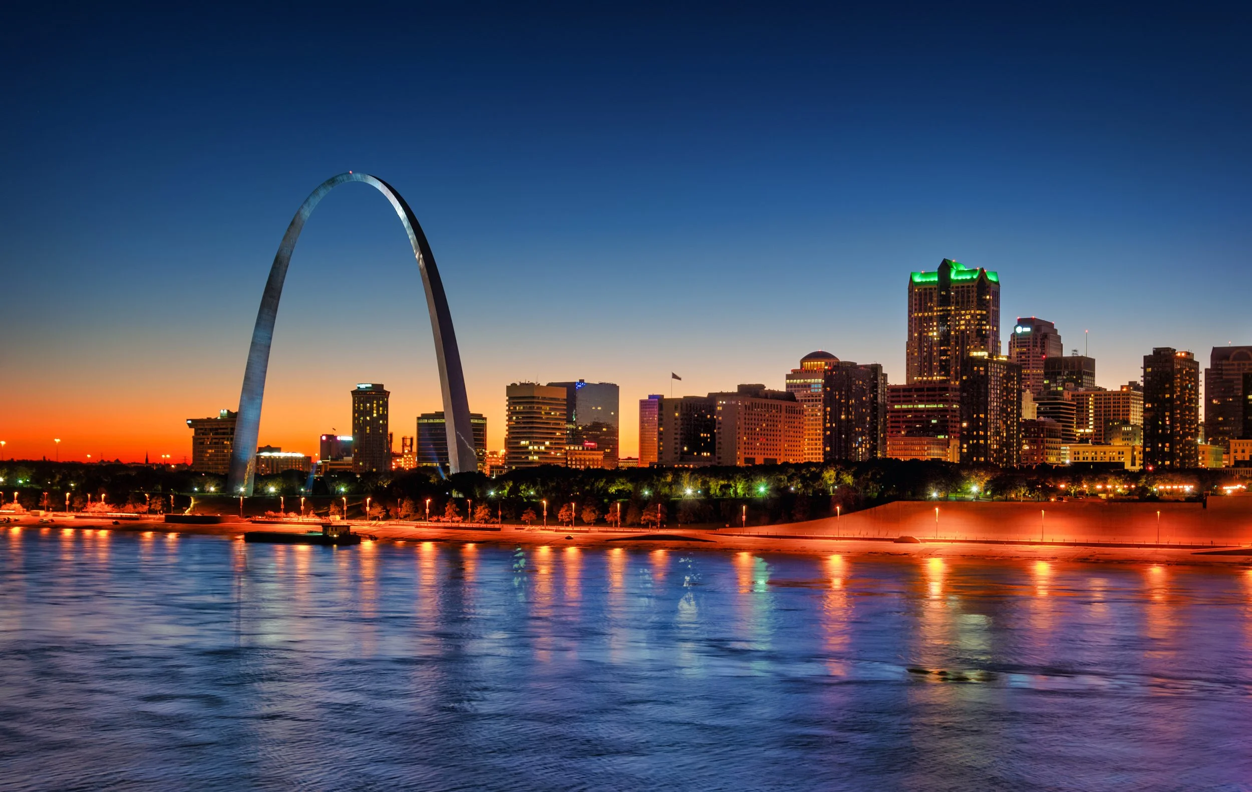 Skyline of St. Louis, Missouri export hub