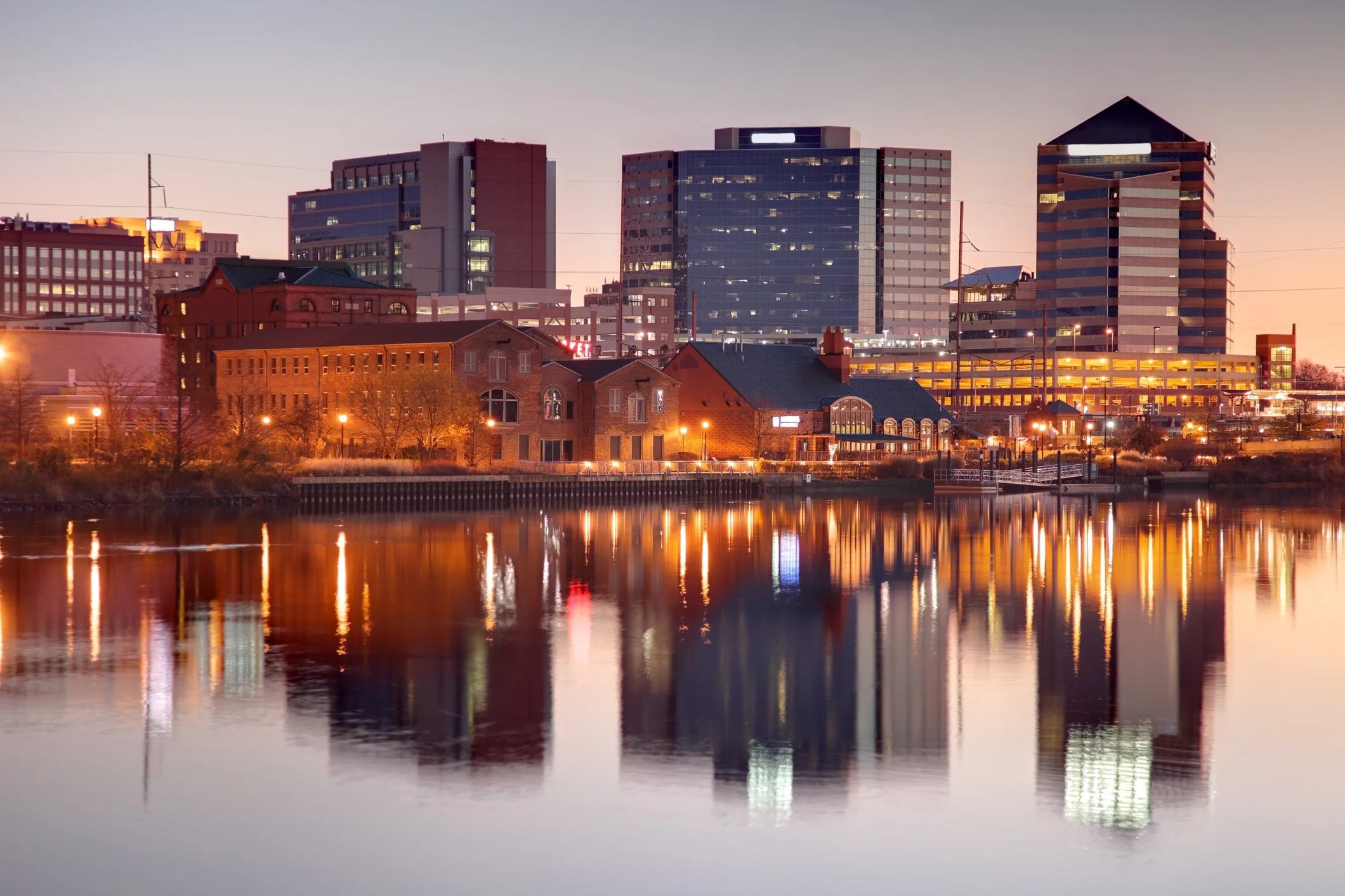Skyline of Wilmington, Delaware export hub