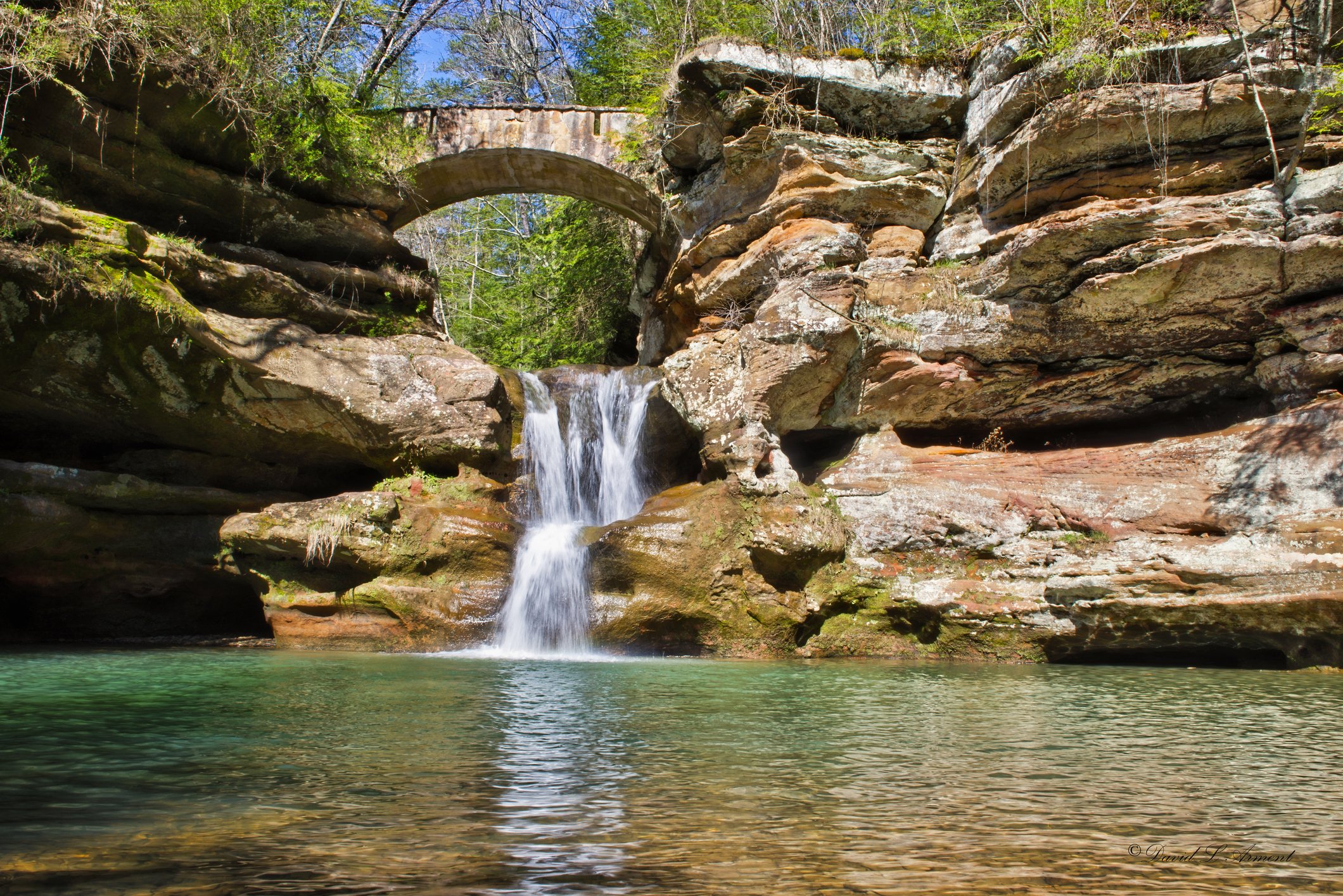 Upper Falls area of Hocking Hills State Park in Ohio