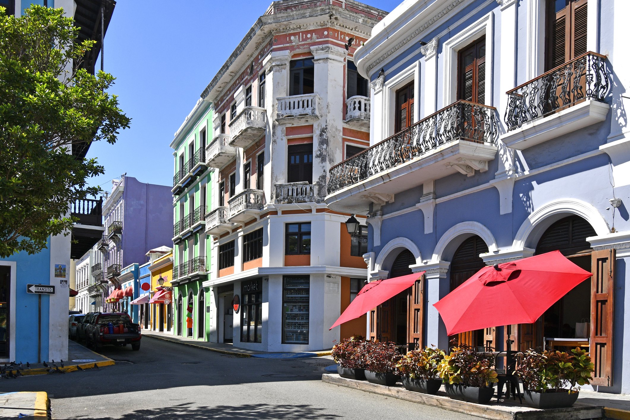 Street scene in Old San Juan, Puerto Rico