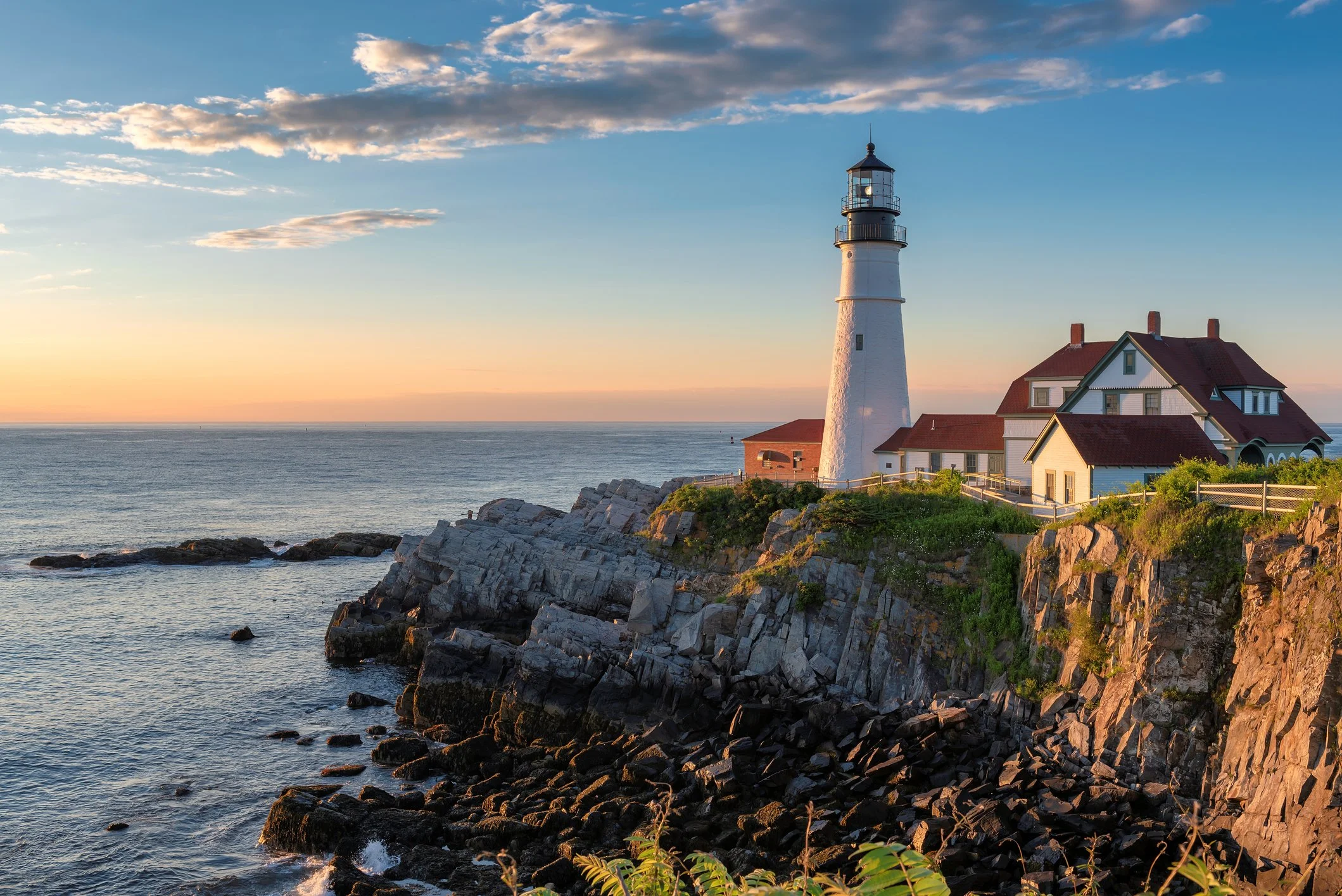 Portland Head Light, overlooking the Atlantic Ocean in Maine