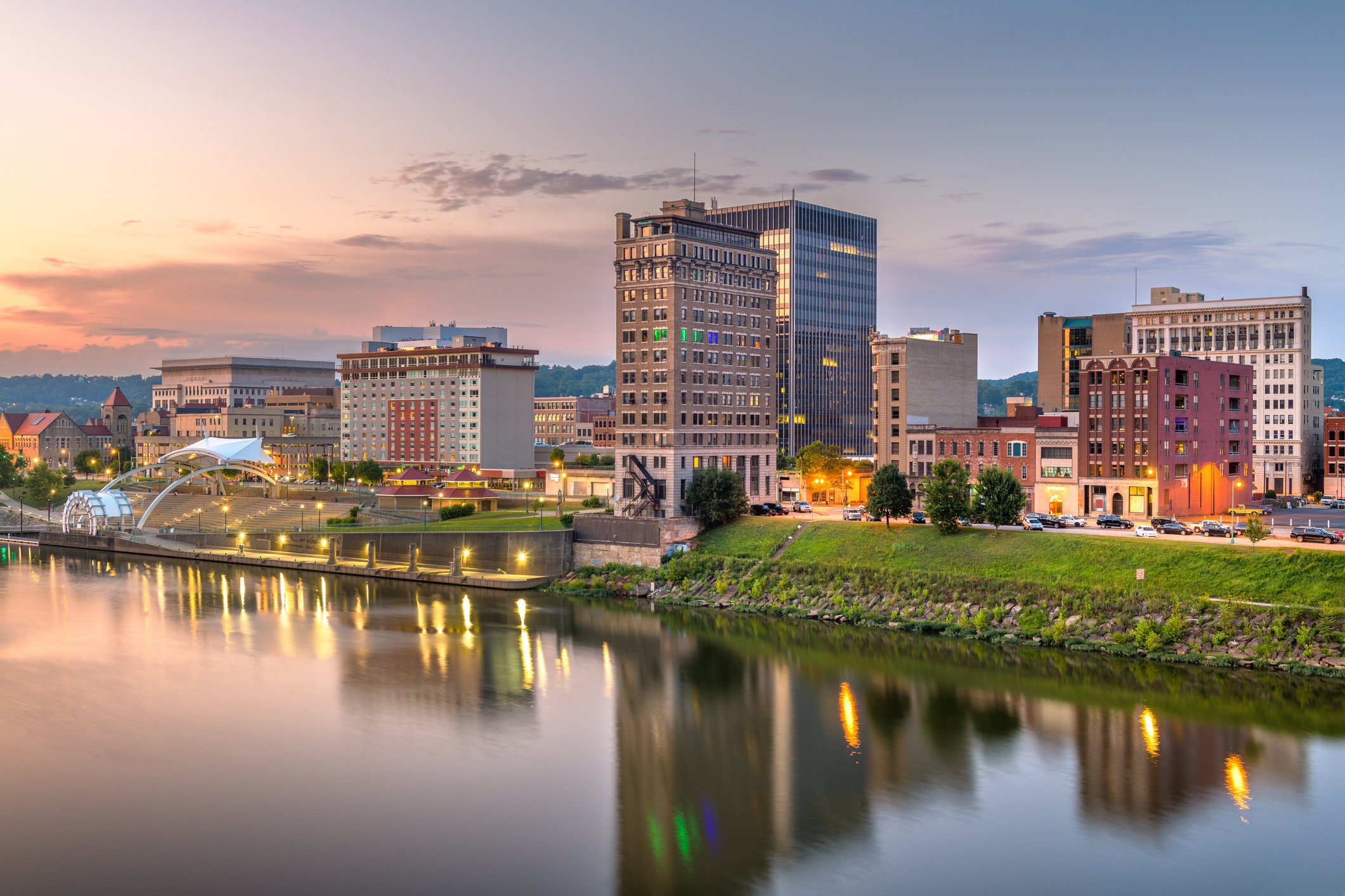 Skyline of Charleston, West Virginia export hub
