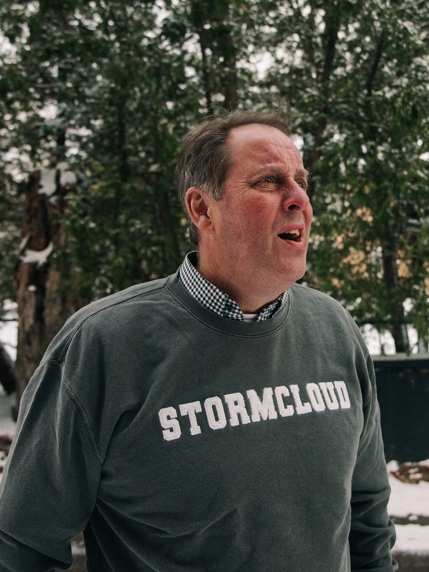 Meet the Stormcloud Collegiate Crew&mdash;or, as we like to call it, the Bluto Crew. 

Classic collegiate style with a nod to National Lampoon&rsquo;s Animal House&mdash;without all the chaos. &ldquo;Grab a brew. Don&rsquo;t cost nothin&rsquo;.&rdquo