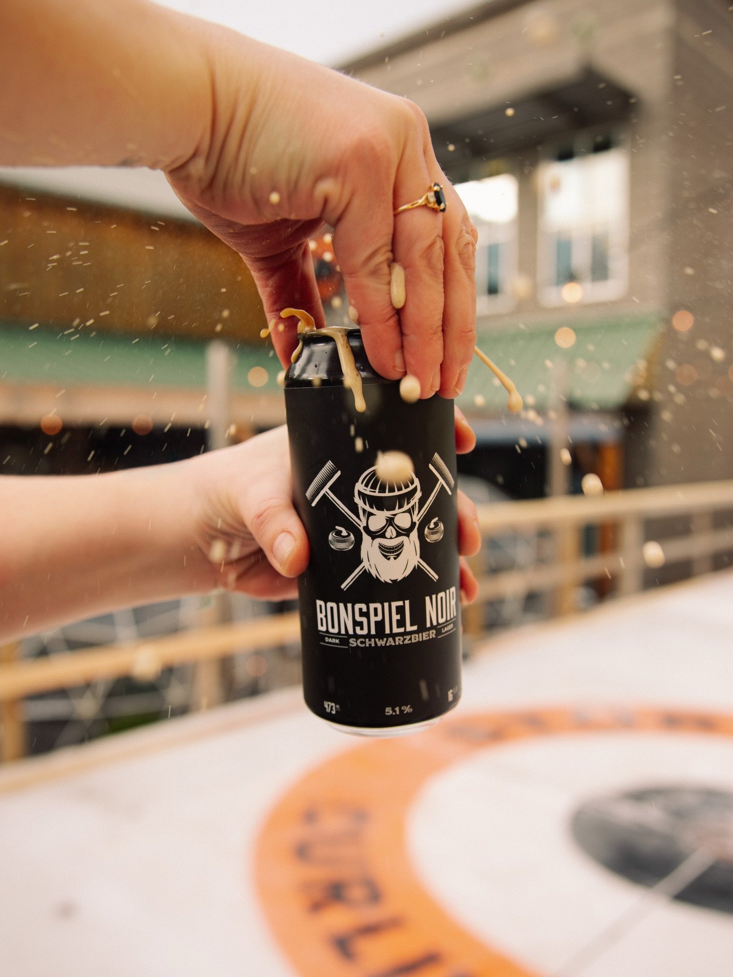 Bonspiel Noir is back for curling season. 

Annually brewed for Stormcloud&rsquo;s annual Bonspiel, this Schwarzbier (Dark German Lager) balances subtle roasted malt with clean lager crispness. All German malt and hops. Dark in color. Light &amp; eas