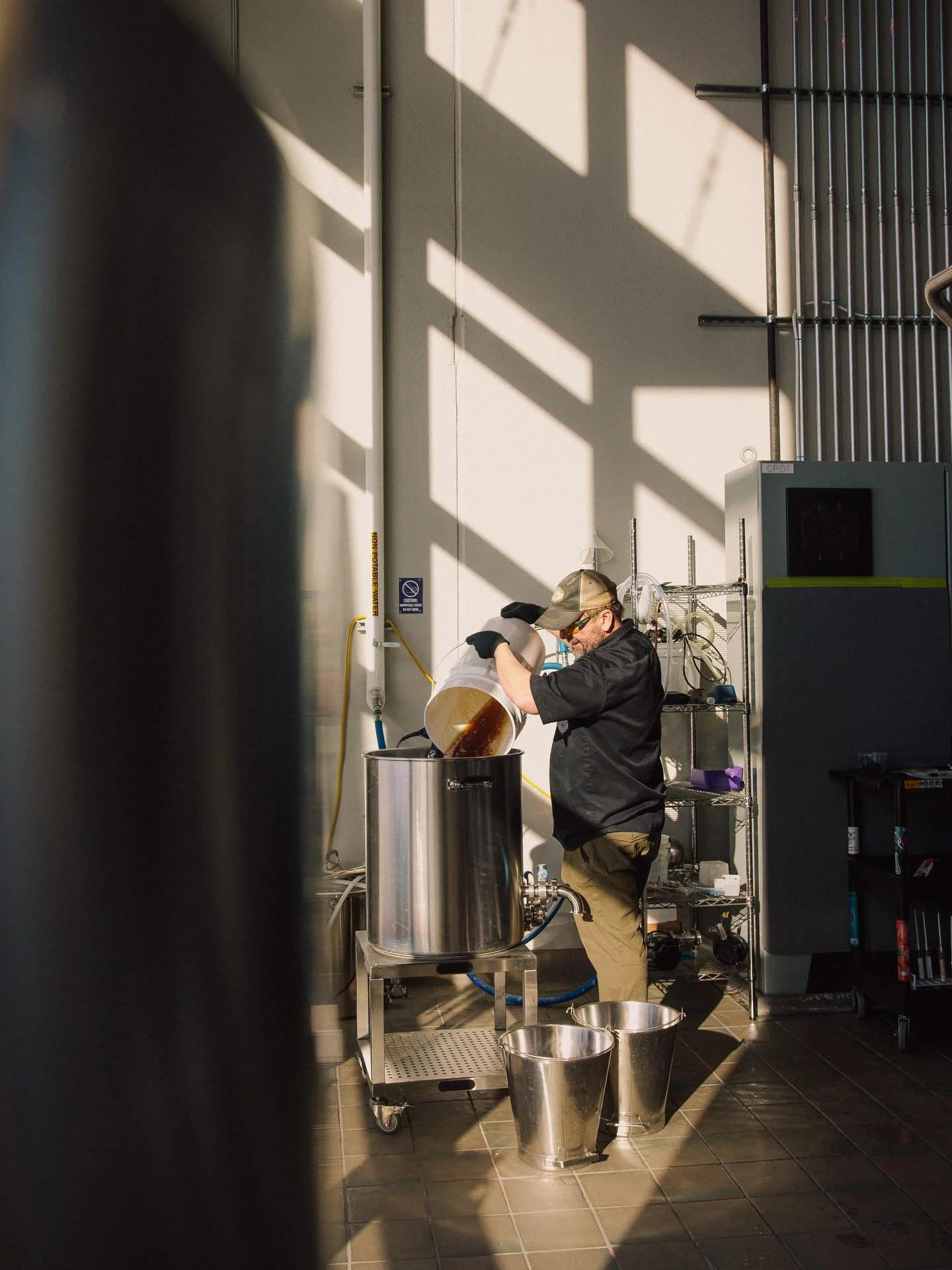 That winter morning brewery light hittin&rsquo; just right.