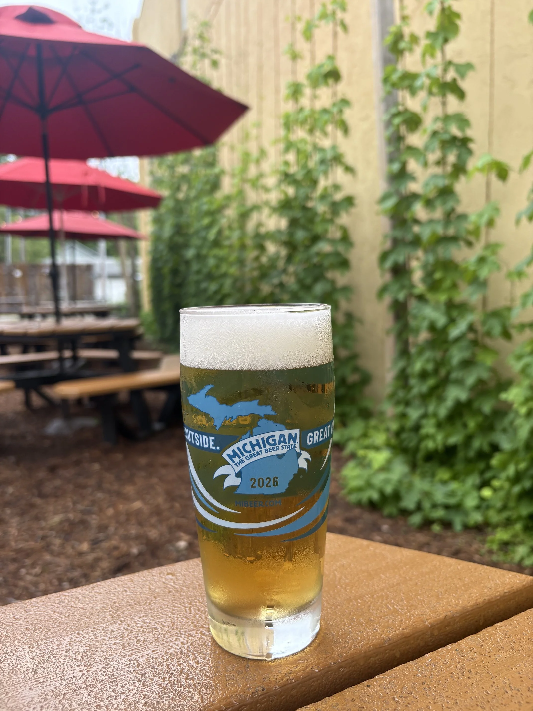 Michigan Brewers Guild glass