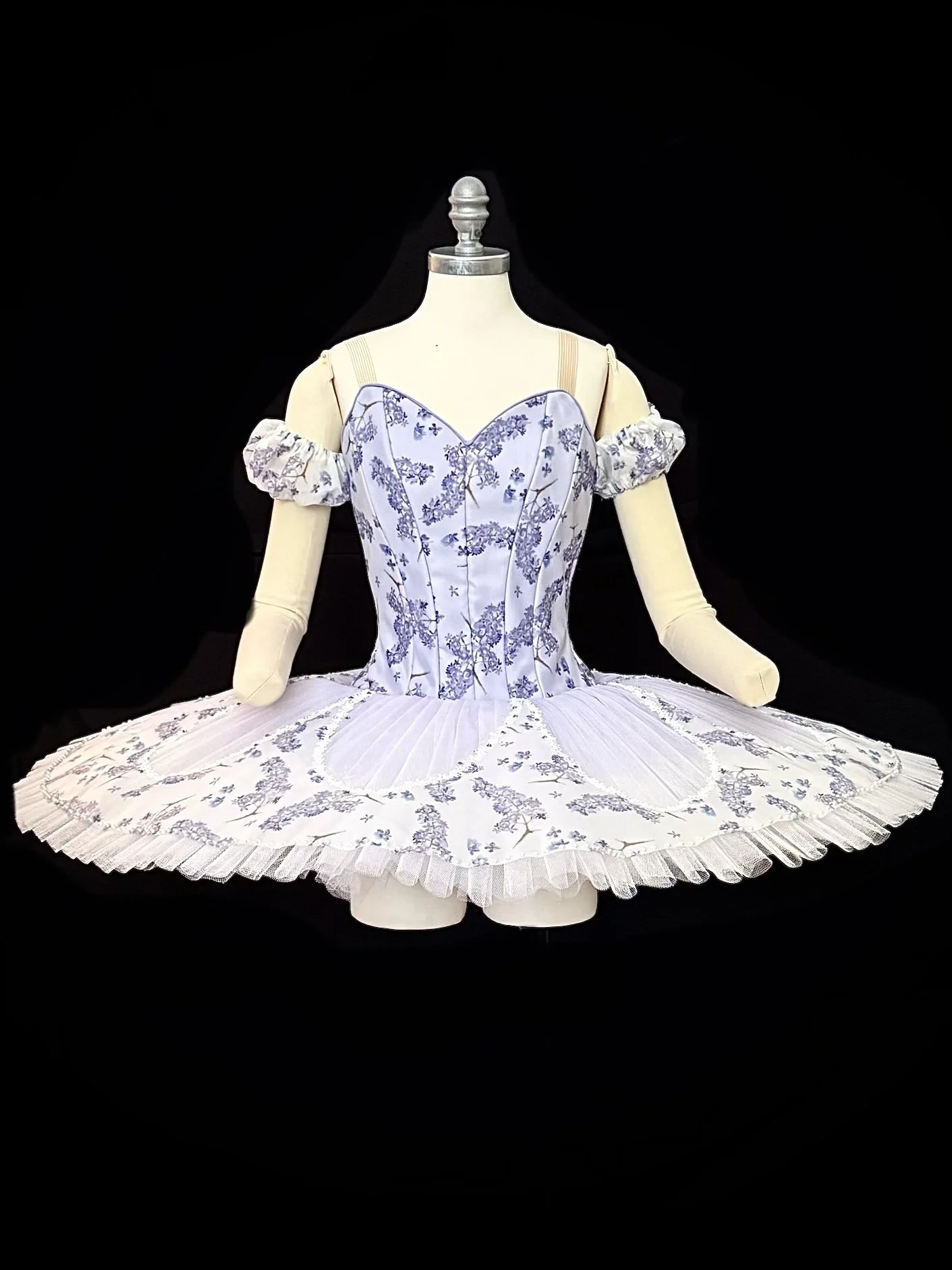 Purple Russian Style Bodice with Pleated Tutu