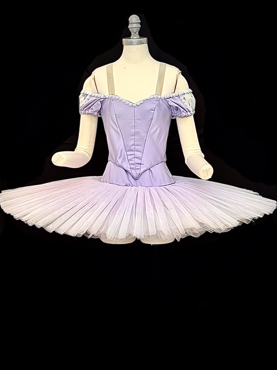 Purple Platter Style Tutu with Pleating