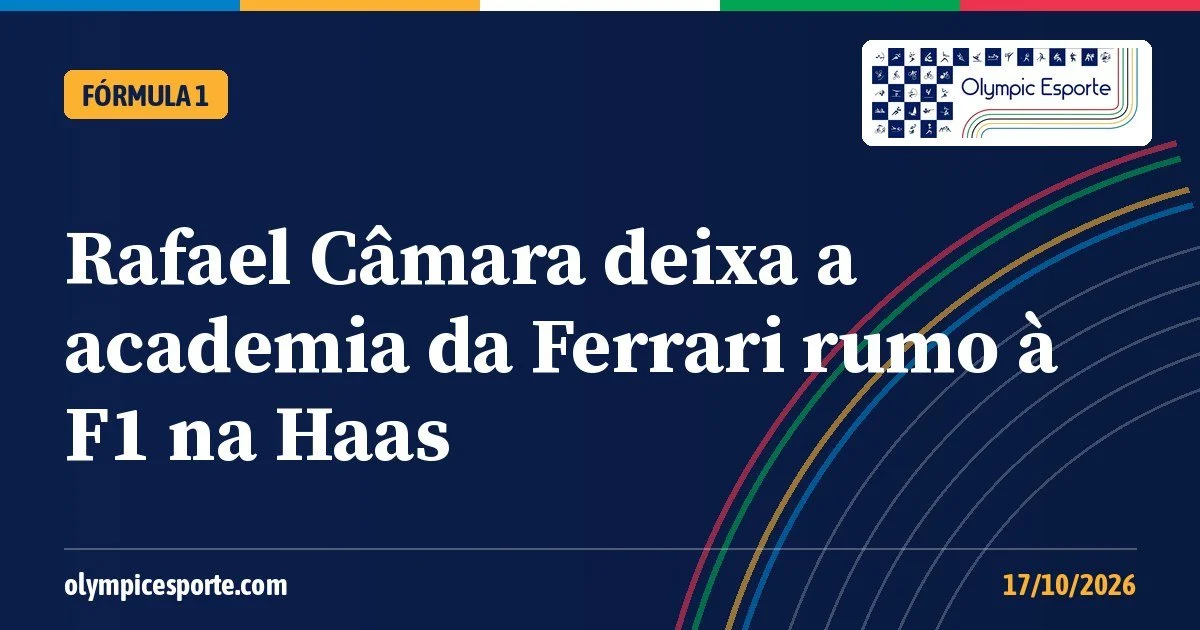 Rafael Câmara deixa a academia da Ferrari rumo à F1 na Haas