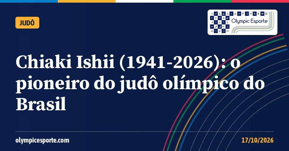 Chiaki Ishii morre aos 85 anos; relembre o primeiro medalhista olímpico do judô brasileiro