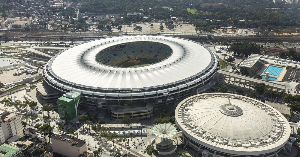 Fluminense x Santos: vista aérea do Maracanã, no Rio de Janeiro, palco do jogo da 31ª rodada do Brasileirão