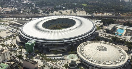 Fluminense x Santos: vista aérea do Maracanã, no Rio de Janeiro, palco do jogo da 31ª rodada do Brasileirão