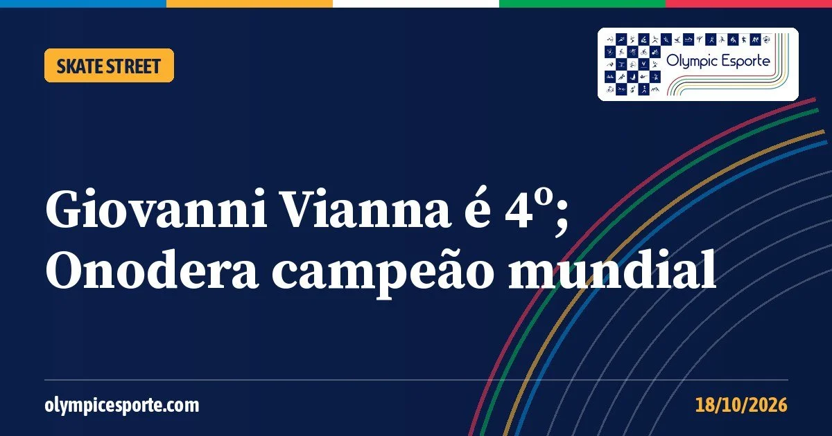 Giovanni Vianna é 4º na final do Mundial de skate street, e Ginwoo Onodera é campeão em Assunção