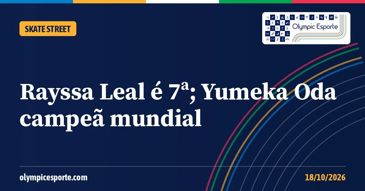 Rayssa Leal cai nas manobras e é 7ª na final do Mundial de skate street; Maria Lúcia fica em 5º e Yumeka Oda é campeã