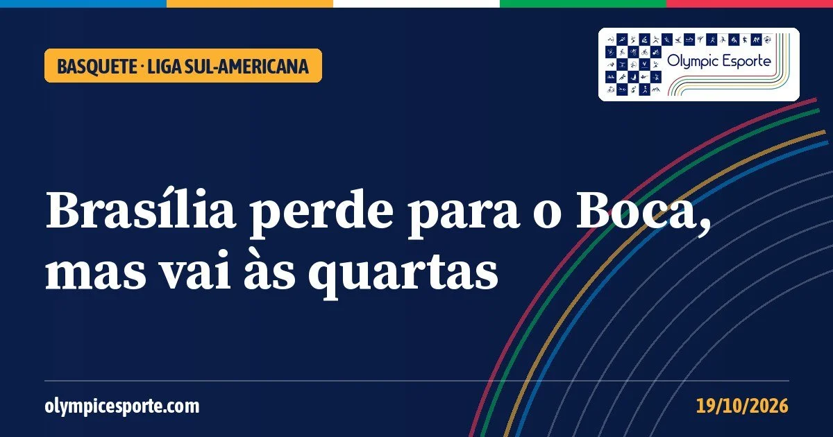       
  
     O CAIXA/Brasília perdeu para o Boca Juniors por 112 a 94 neste domingo (18), no Ginásio Nilson Nelson, e terminou em segundo lugar no Grupo C da Liga Sul-Americana de basquete.  Como os dois times já estavam classificados, o jogo valia