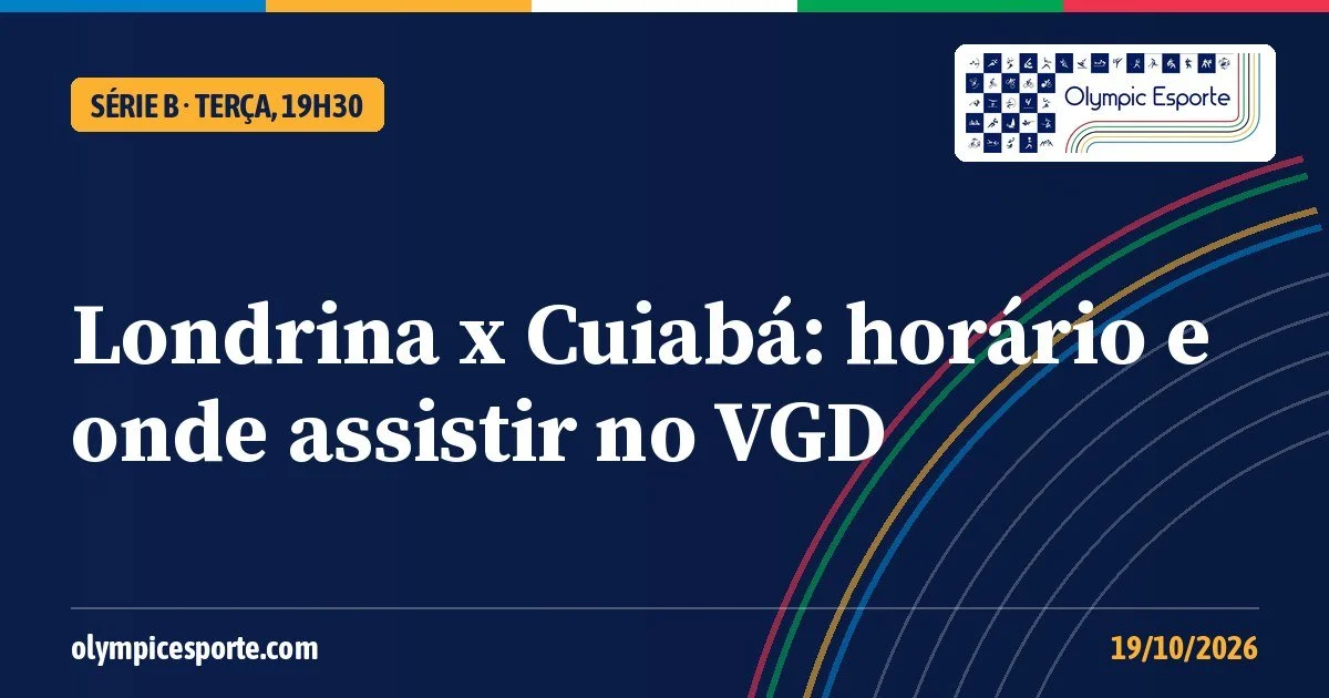 Londrina x Cuiabá: horário, onde assistir e o que vale o jogo que fecha a 34ª rodada da Série B