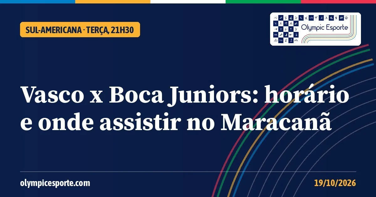 Vasco x Boca Juniors: horário, onde assistir e o que o Vasco precisa para chegar à final da Sul-Americana