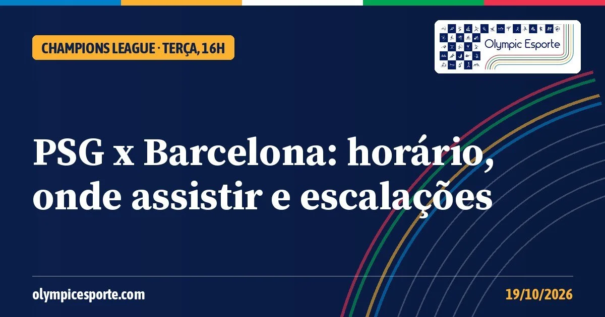 PSG x Barcelona: horário, onde assistir e escalações do duelo de líderes da Champions League