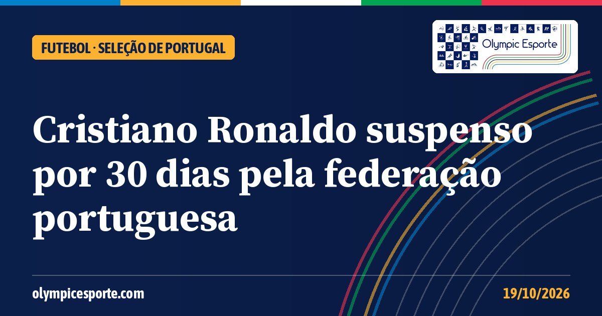 Cristiano Ronaldo suspenso por 30 dias: federação pune capitão por deixar a seleção de Portugal
