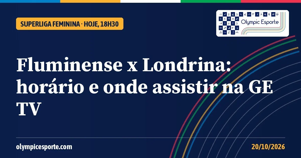 Fluminense x Londrina: horário e onde assistir à estreia dos times na Superliga Feminina