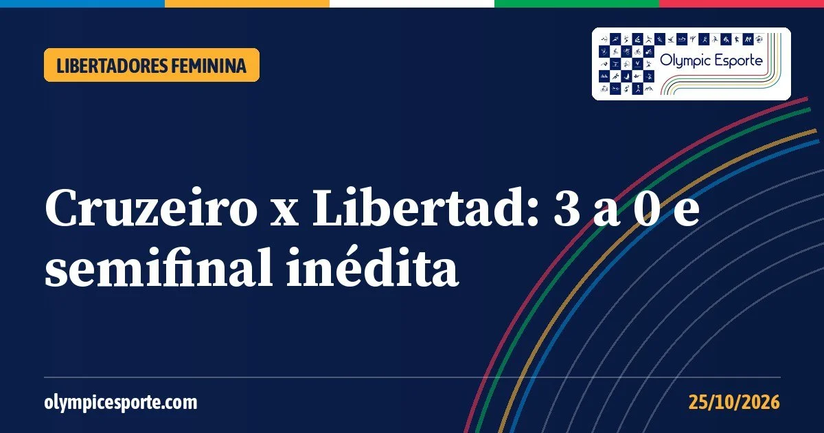 Cruzeiro x Libertad: Cabulosas vencem por 3 a 0 e vão à semifinal inédita da Libertadores Feminina contra o Olimpia