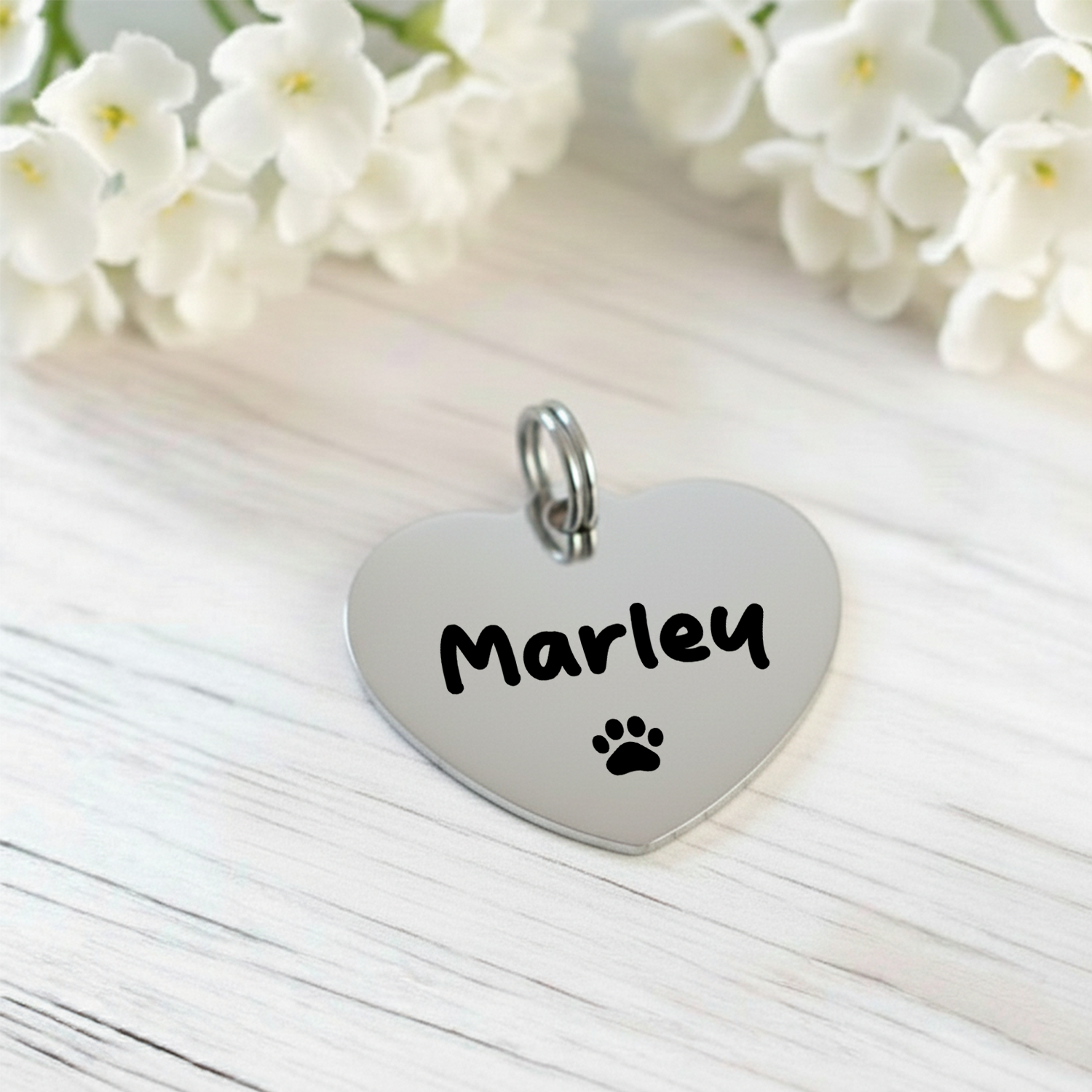 Personlig- Hjerteformet design med pote