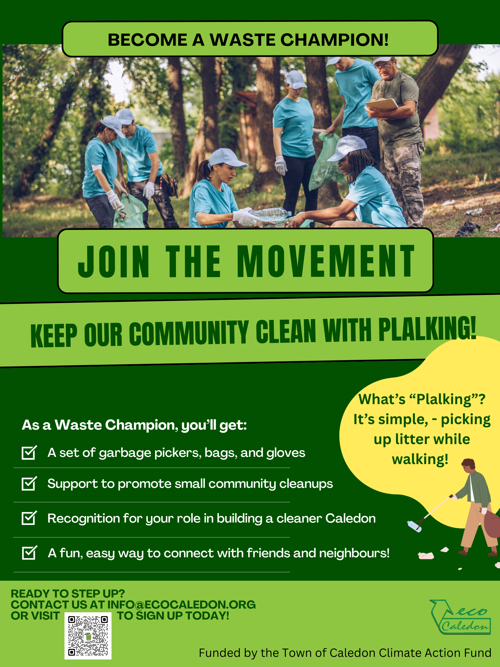 Poster for Waste Champion volunteer opportunity