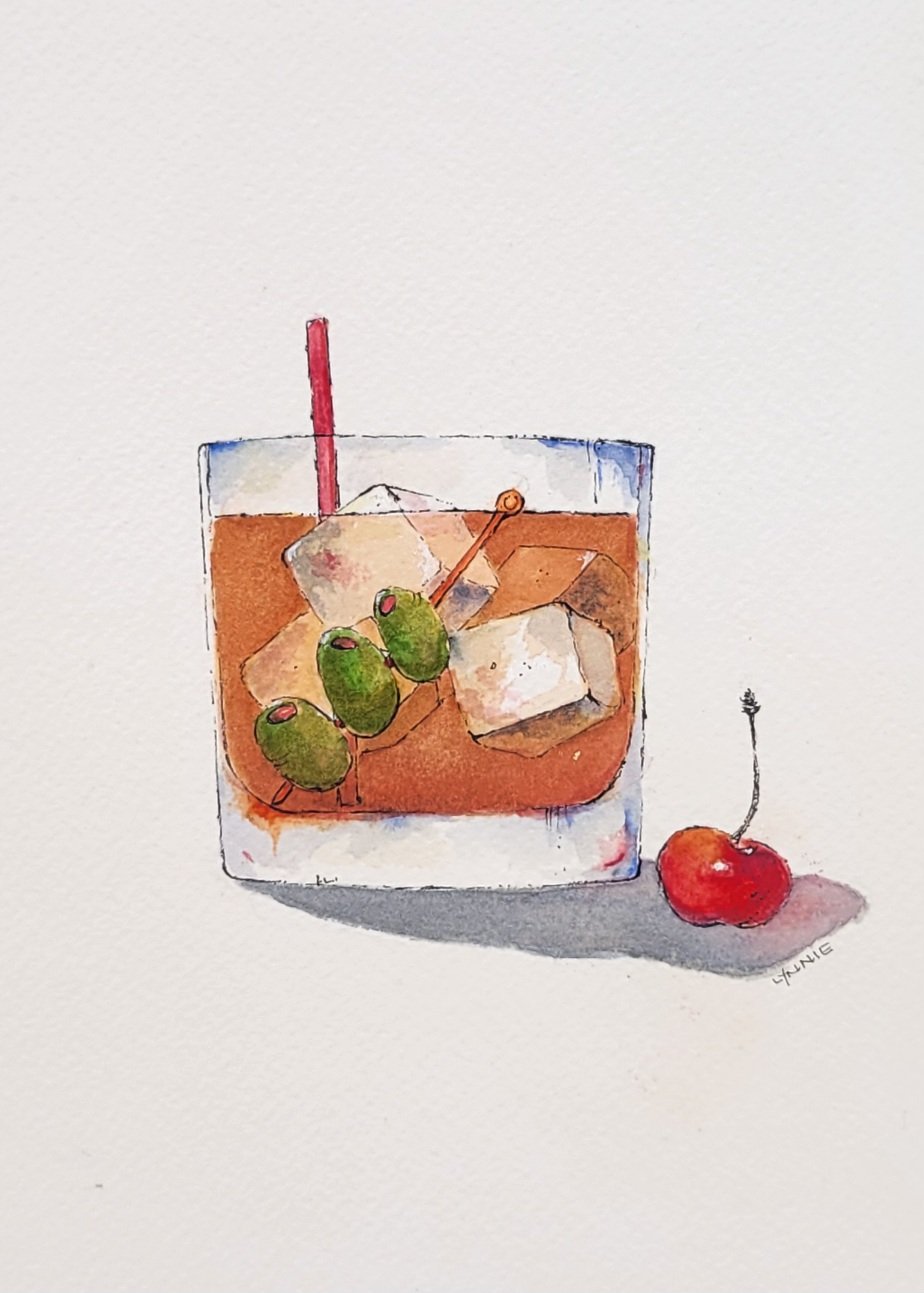 Extra olives, please 10" x 8" matted. $60