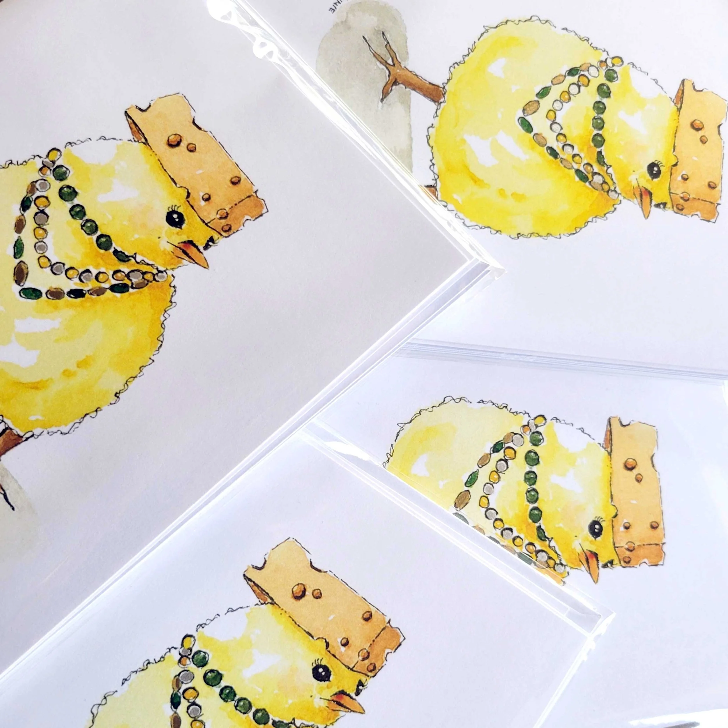 Local Chick Notecards. 4/$8.50 or 12/$21