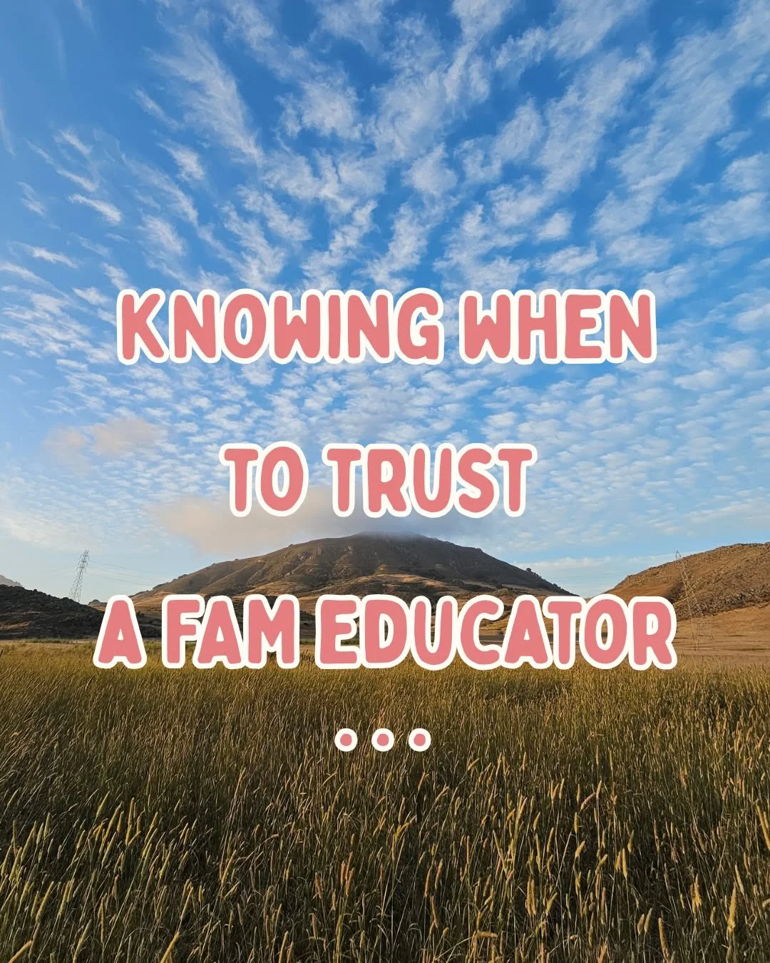 Jumping into the unknown is scary; knowing who you're jumping with can make all the difference. &amp; finding the right instructor is so important to your journey to using a knowledge based method of birth control, so... 

How can you make sure you h