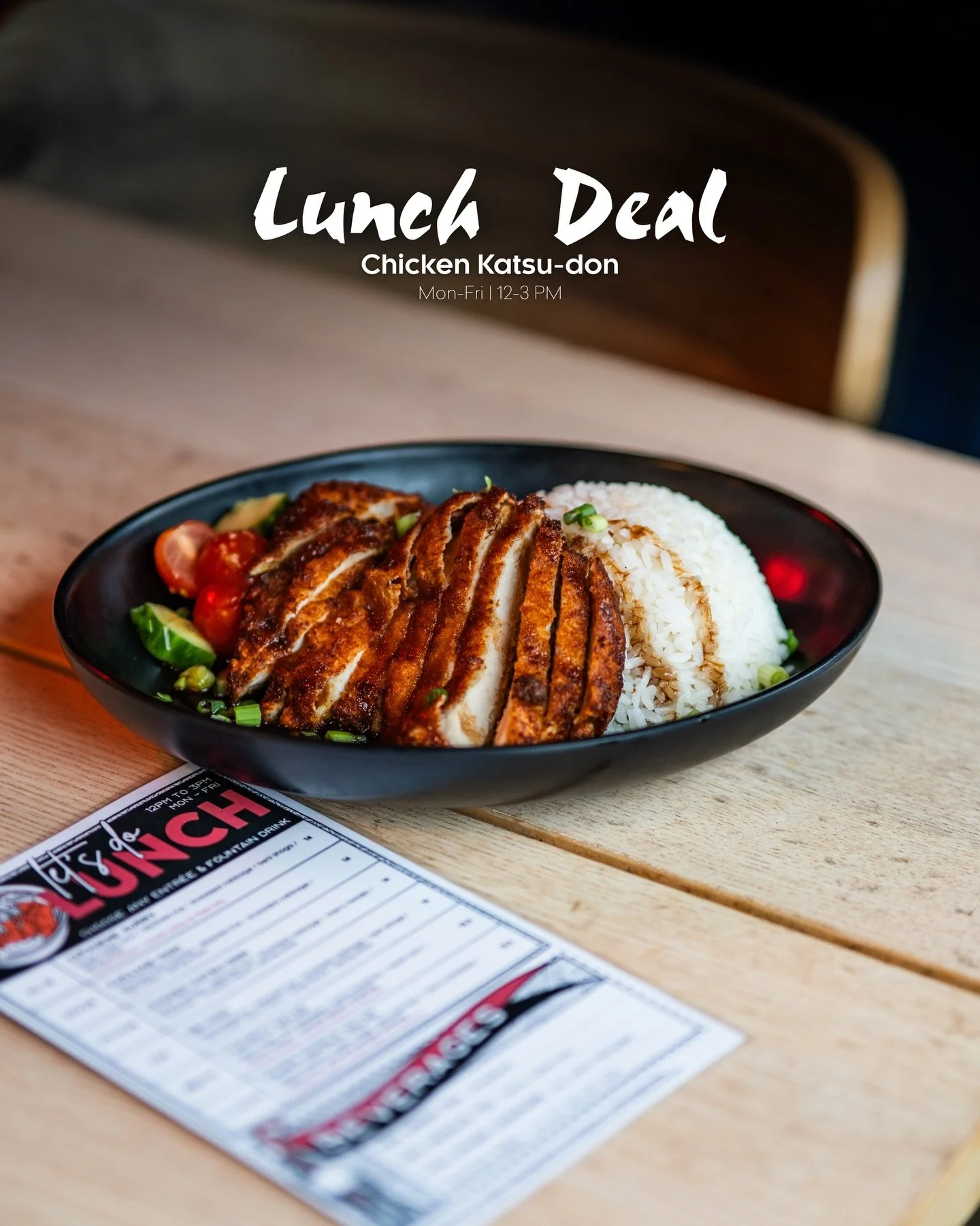 Your reminder for the week ahead. Crispy Chicken Katsu-don, rice, comfort done right.

Lunch Deal available Mon&ndash;Fri, 12&ndash;3PM at Izakaya Ryu.

#IzakayaRyu #ColumbusEats #614Eats #ColumbusFood #JapaneseComfortFood LunchInColumbus ChickenKats