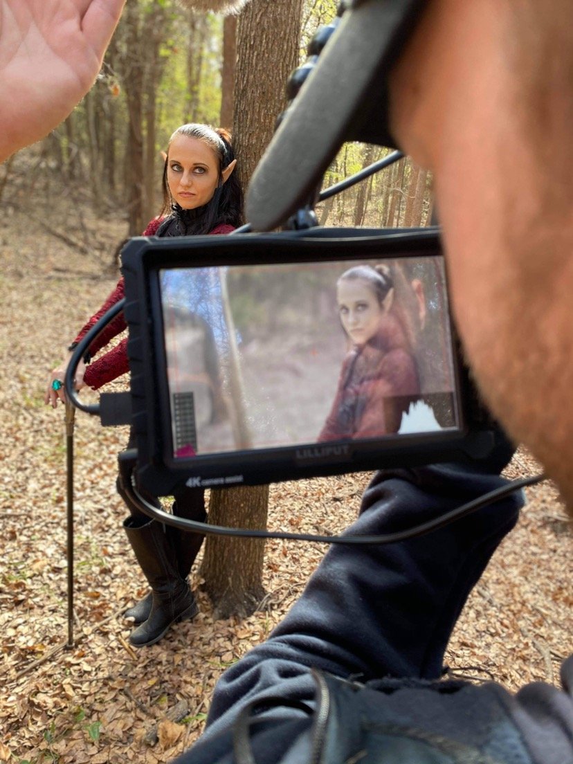 BTS from "Polygon Treasure." Directed by Richard Evans.