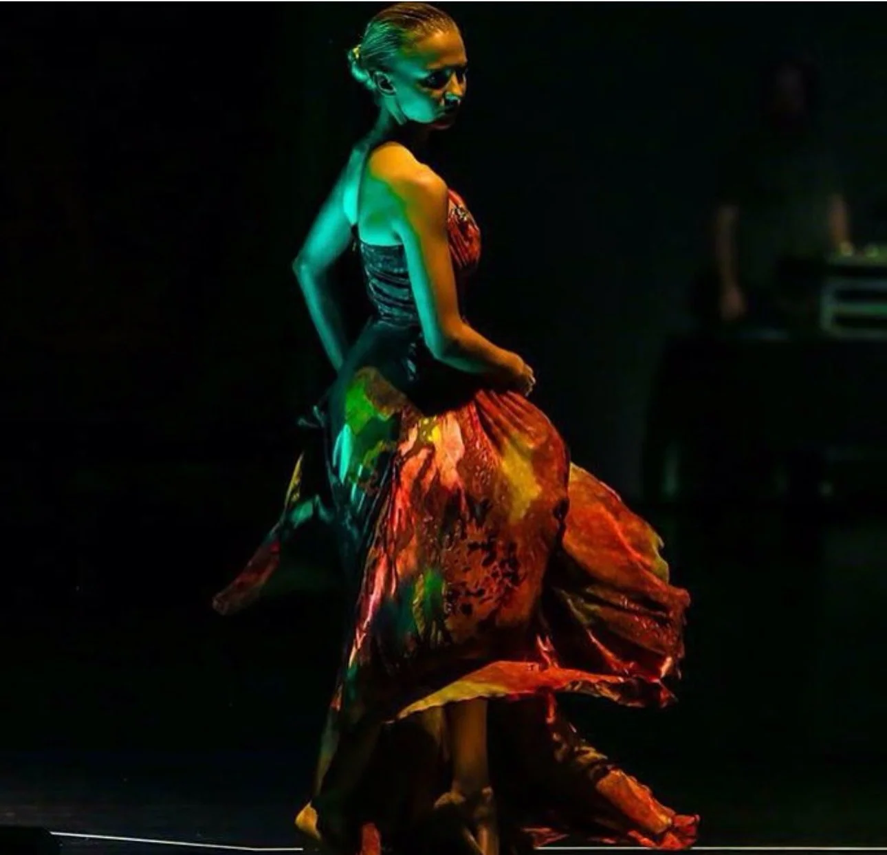 On the runway for Designs by Debbie Turner.