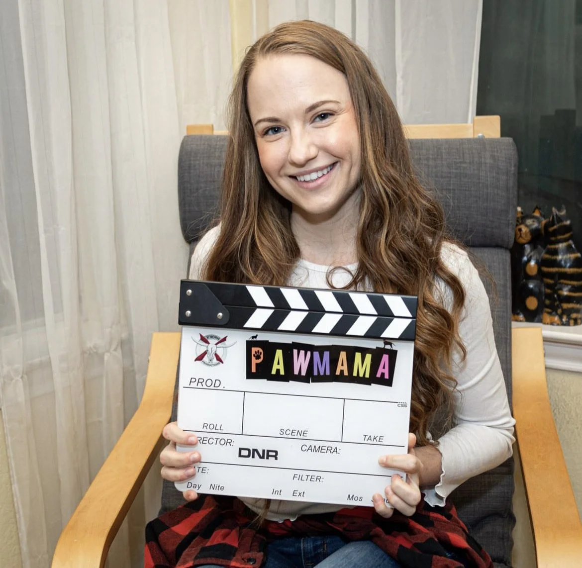 On set of "Paw Mama.' Directed by David Reyes.