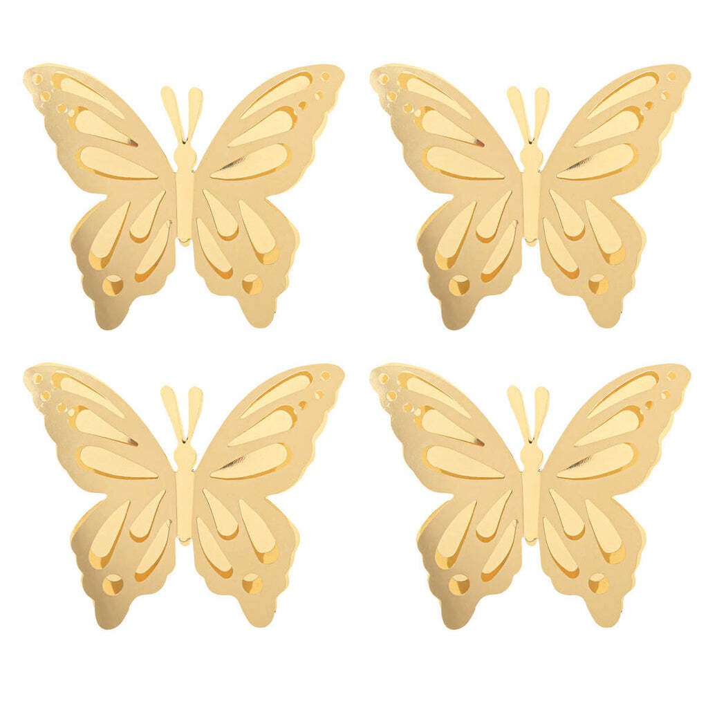 Gold Butterflies Small 4 inch (4ct)