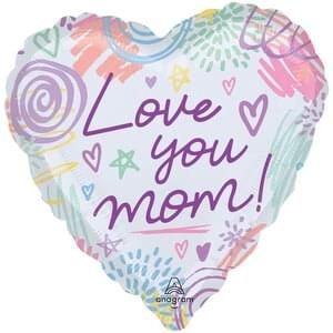 Love you Mom Sweet Scribbles Jumbo