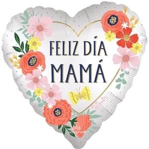 18" Satin Feliz Dia Mama bloom