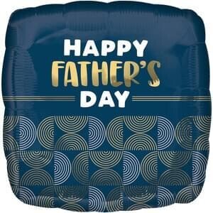 18" Happy Father's Day Ribbed Lines