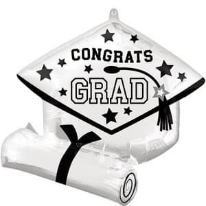 Angram White School Grad Cap